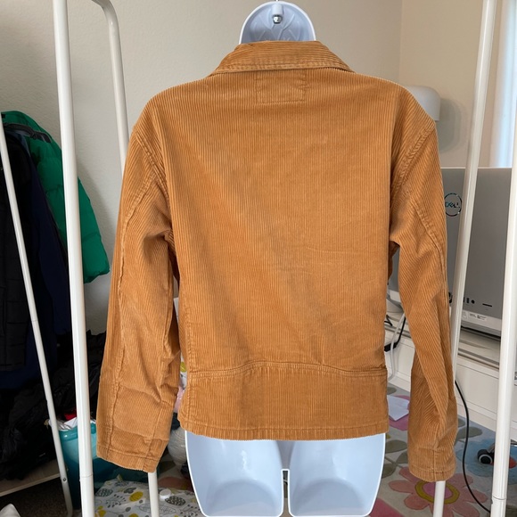 Forever21 corduroy burnt orange brown Moto jacket size small preowned - Picture 3 of 5